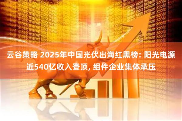云谷策略 2025年中国光伏出海红黑榜: 阳光电源近540亿收入登顶, 组件企业集体承压
