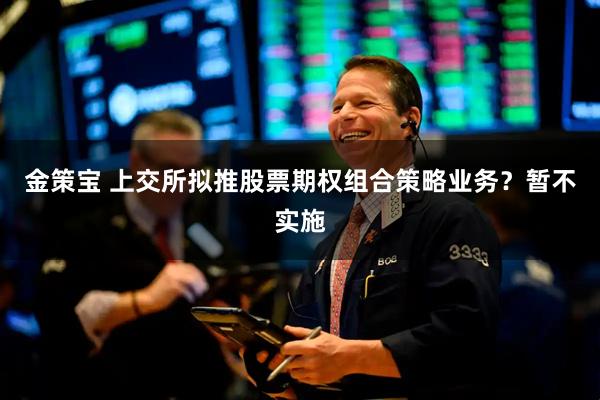 金策宝 上交所拟推股票期权组合策略业务？暂不实施
