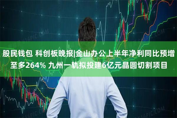 股民钱包 科创板晚报|金山办公上半年净利同比预增至多264% 九州一轨拟投建6亿元晶圆切割项目